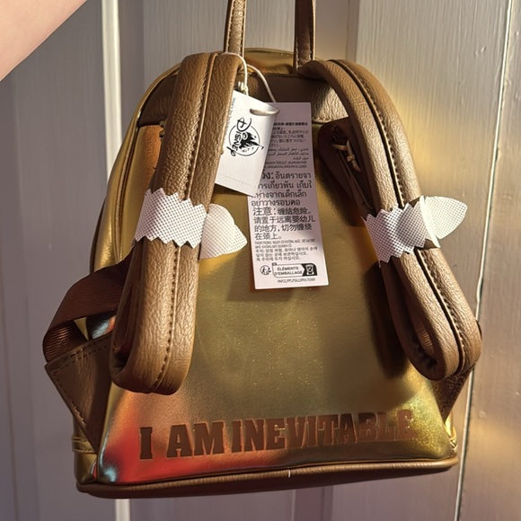 BNWT Disney Parks Marvel Loungefly Thanos Infinity Gauntlet Mini Backpack - Picture 2 of 5